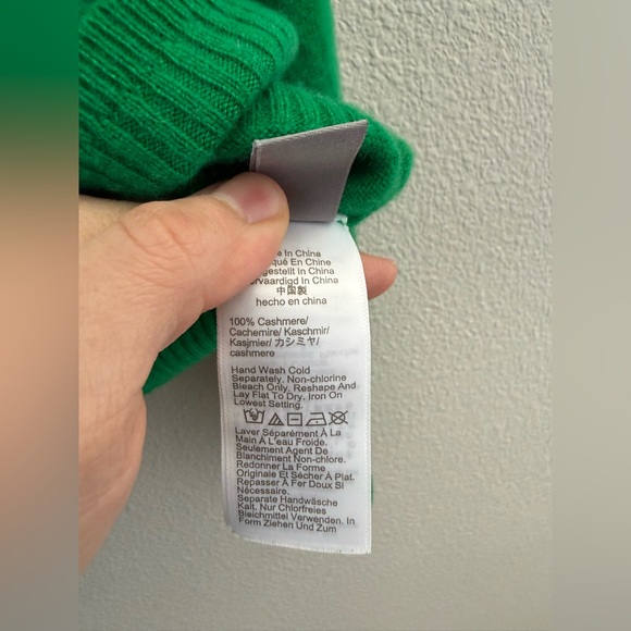 J. Crew cashmere crop green sweater - Picture 5 of 6